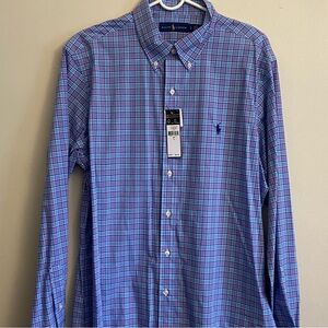 Ralph Lauren multi colored button down shirt